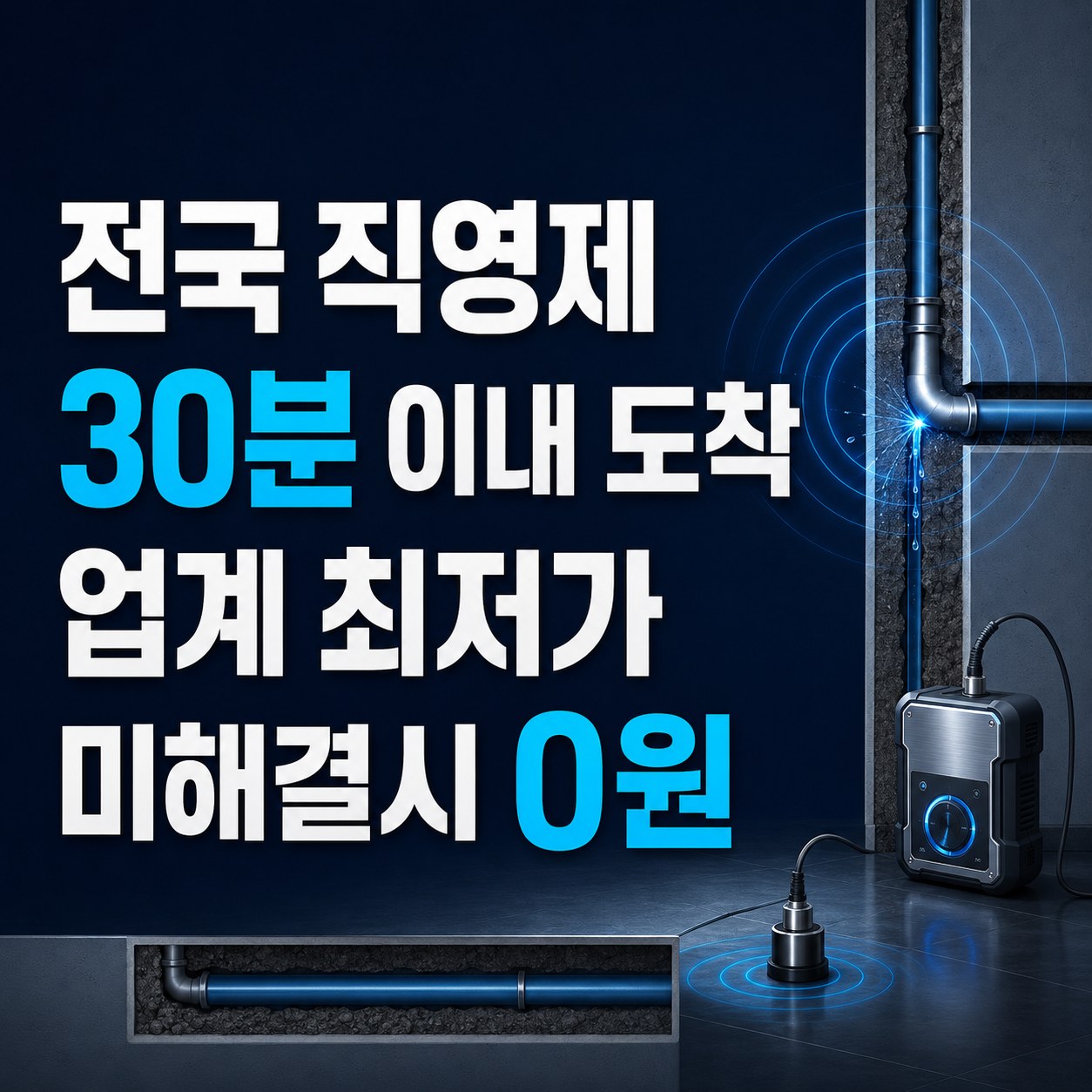 화성 누수탐지 업체 비파괴 정밀탐지